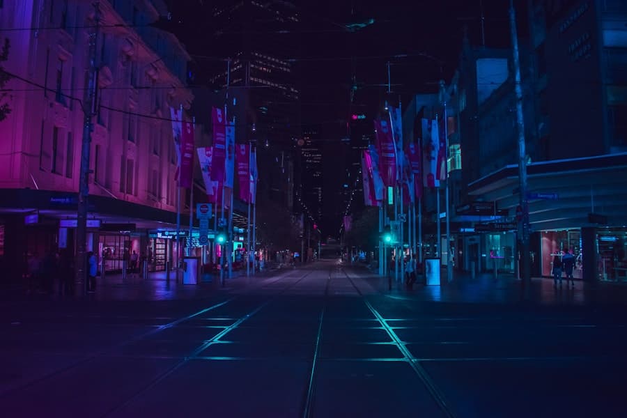 Neon alley — Cyberpunk style reference photo